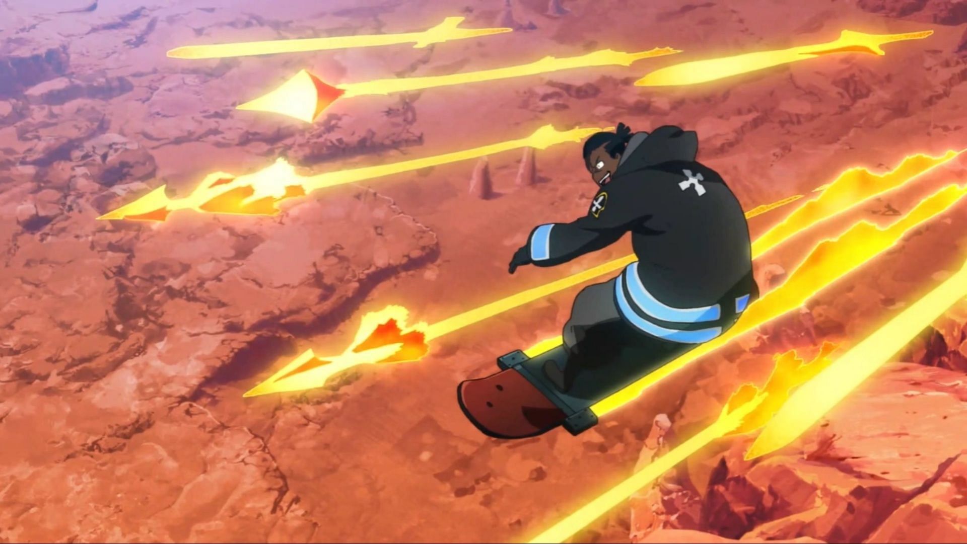 Ogun using the Yoruba Blacksmith ability in the anime (Image via David Production)